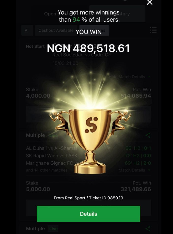  5 odds winning ticket