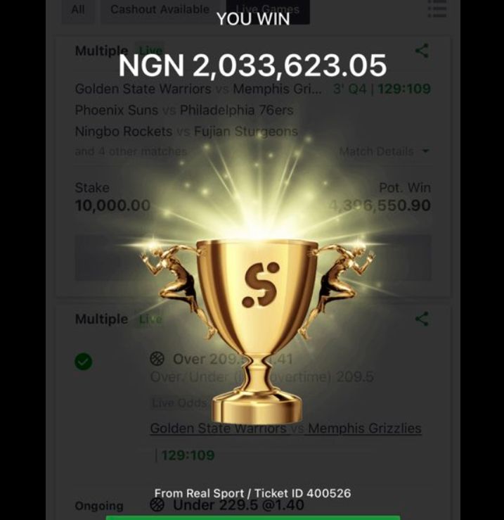  5 odds winning ticket