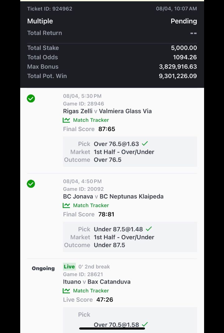  5 odds winning ticket
